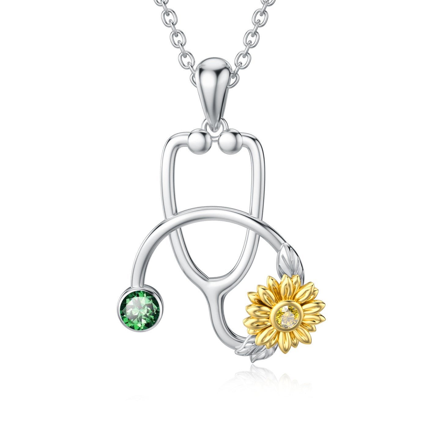 Stethoscope Medical Doctor Nurse Student Graduation Necklace