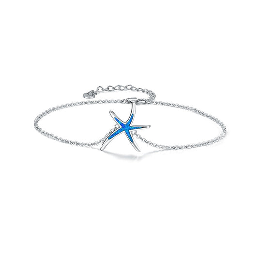 Opal Starfish Anklet Bracelet