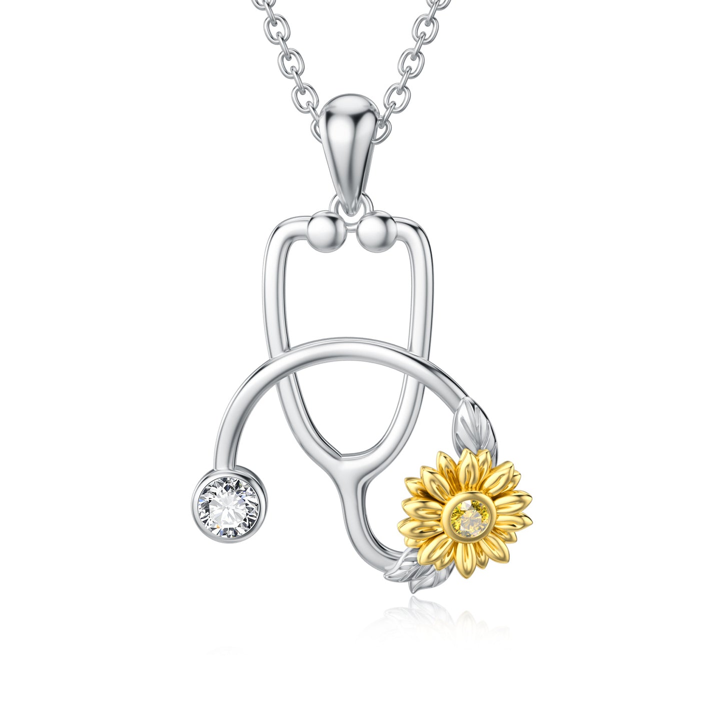 Stethoscope Medical Doctor Nurse Student Graduation Necklace