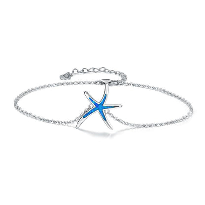 Opal Starfish Anklet Bracelet