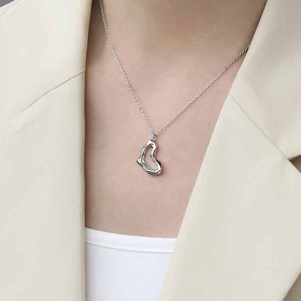 Irregular Heart Necklace