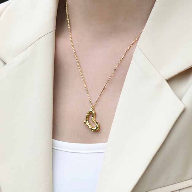 Irregular Heart Necklace