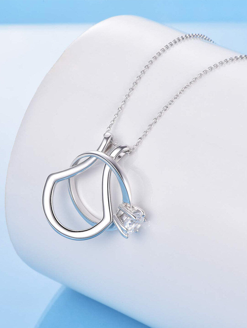 Sterling Silver Ring Holder Necklace