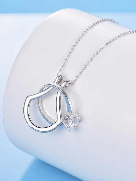 Sterling Silver Ring Holder Necklace